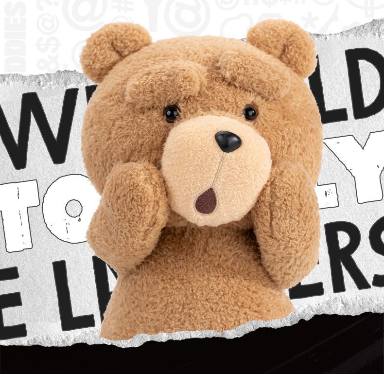 【AUTHENTIC】POPMART Resonance ted2Teddy Bear1/2Movable Plush Doll30cm Replaceable Expression