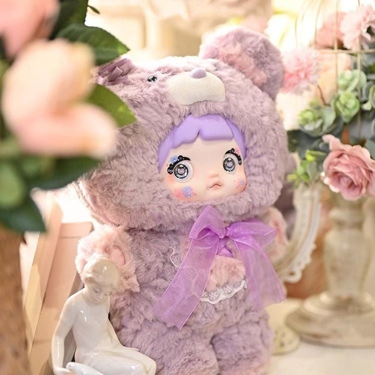 【AUTHENTIC】Nommi Glutinous Rice400%-Good Night Bear Series Plush Trendy Cute Girl Figurine Gift
