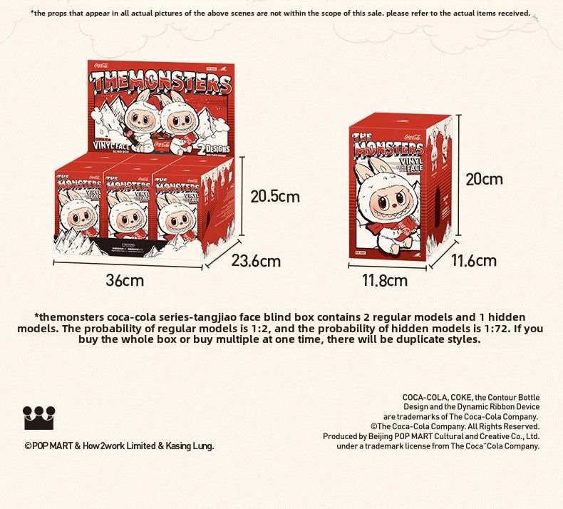 【AUTHENTIC】POPMART THE MONSTERS Coca-Cola Series Vinyl Blind Box LABUBU