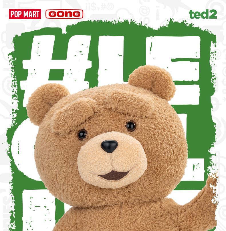 【AUTHENTIC】POPMART Resonance ted2Teddy Bear1/2Movable Plush Doll30cm Replaceable Expression