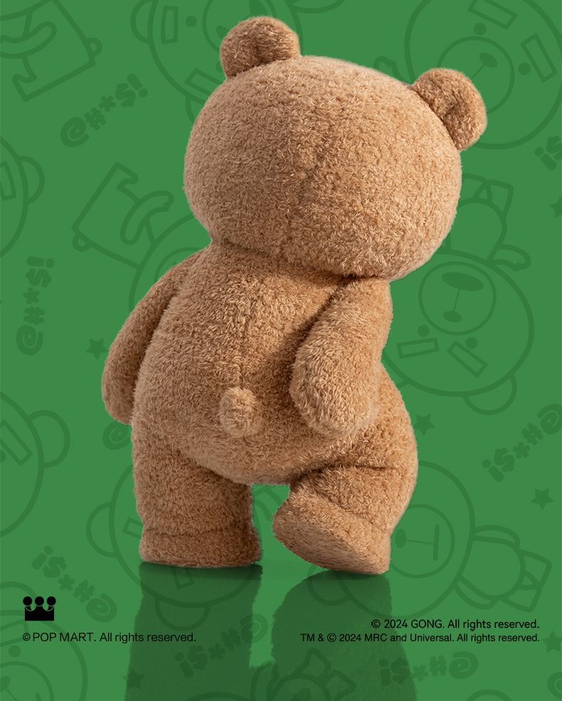 【AUTHENTIC】POPMART  Resonance ted2Teddy Bear1/2Movable Plush Doll30cm Replaceable Expression