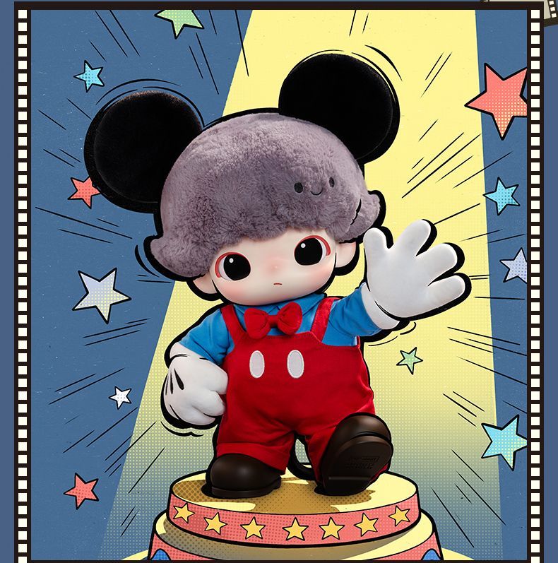 【AUTHENTIC】POPMART  DIMOO WORLD × Disney Series Mickey Vinyl Plush Backpack