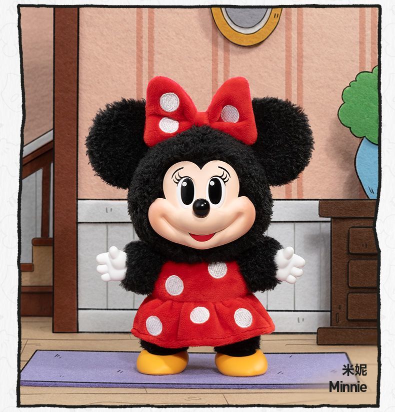 【AUTHENTIC】POPMART  Mickey Family Cute Together Keychain Series Figurine Blind Box Disney Plush