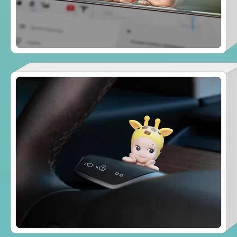 【AUTHENTIC】Genuine Sonny Angel Papa Angel Blind Box Cute Animal Car Screen Doll Trendy Figurine Decoration
