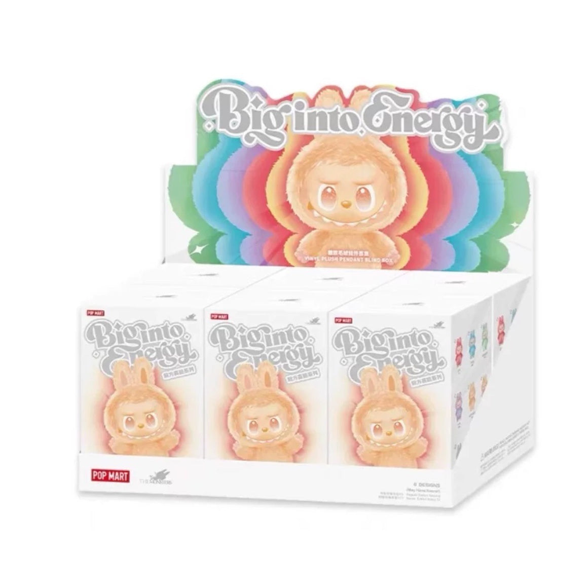 LABUBU Series 3 Front High Energy Series Vinyl Plush Keychain Blind Box Trendy Toy Doll Macaron