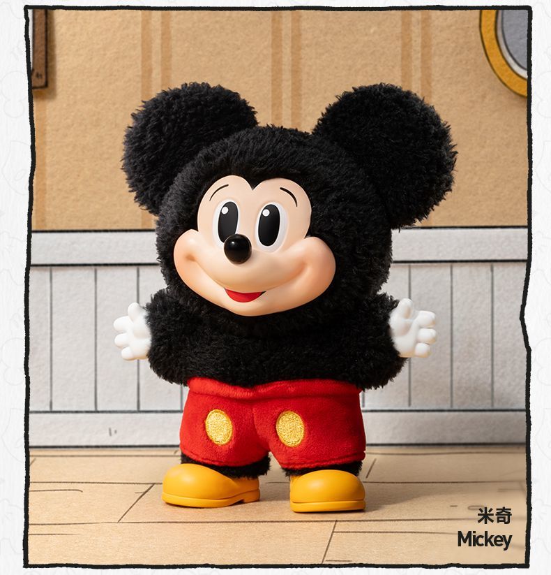 【AUTHENTIC】POPMART  Mickey Family Cute Together Keychain Series Figurine Blind Box Disney Plush