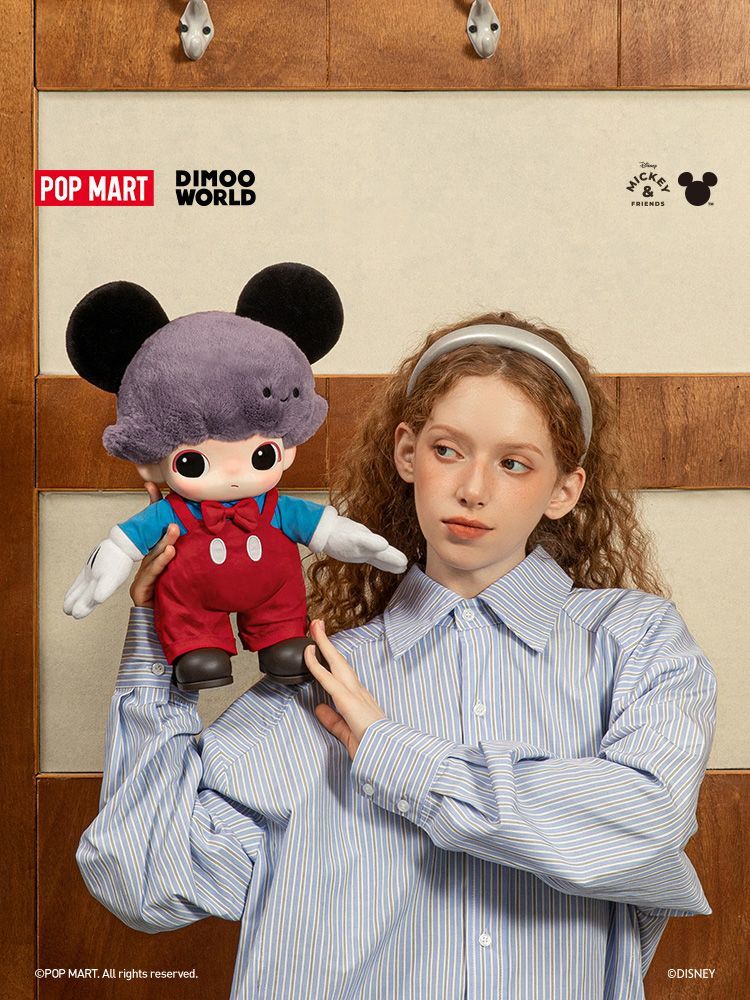 【AUTHENTIC】POPMART  DIMOO WORLD × Disney Series Mickey Vinyl Plush Backpack