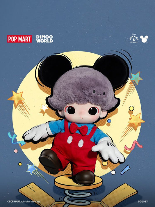 【AUTHENTIC】POPMART  DIMOO WORLD × Disney Series Mickey Vinyl Plush Backpack
