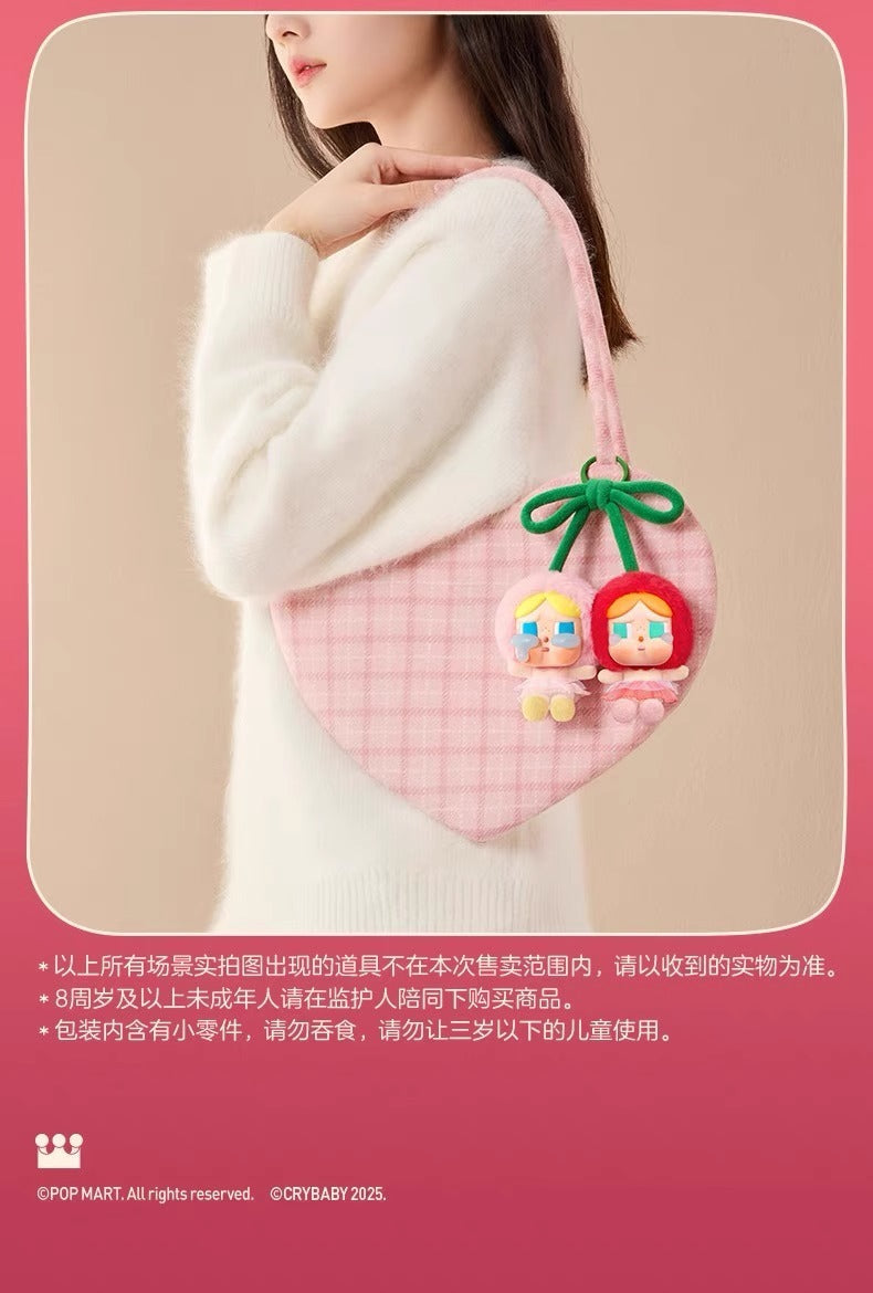 【AUTHENTIC】POP MART CRYBABY Sweet Together Cherry Pendant