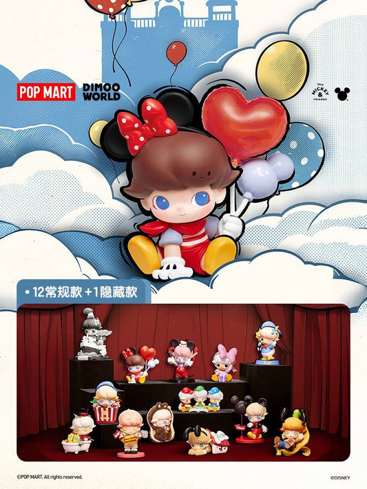 【AUTHENTIC】POPMART  DIMOO WORLD × Disney Series Blind Box Figurine Toy Gift Decoration