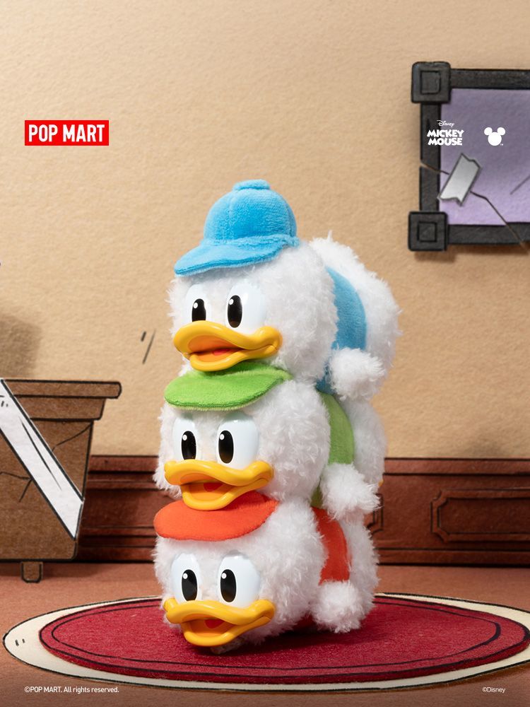 【AUTHENTIC】POPMART  Mickey Family Cute Together Keychain Series Figurine Blind Box Disney Plush