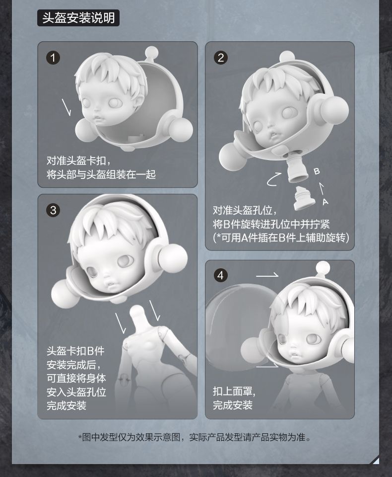 【AUTHENTIC】POPMART Pop mart SKULLPANDA × HAMCUS 1/6Movable Action Figure Doll Gift Ornament