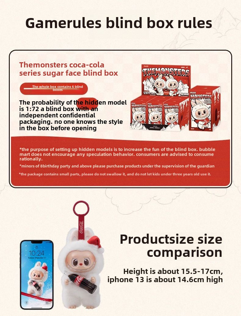 【AUTHENTIC】POPMART THE MONSTERS Coca-Cola Series Vinyl Blind Box LABUBU