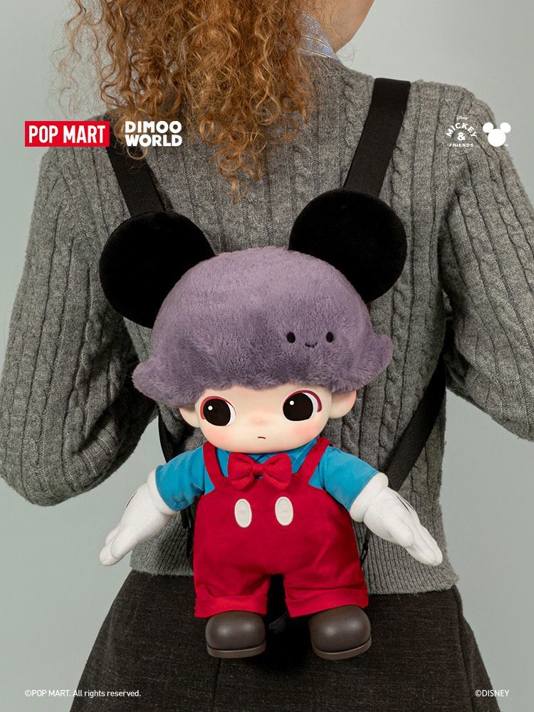 【AUTHENTIC】POPMART  DIMOO WORLD × Disney Series Mickey Vinyl Plush Backpack