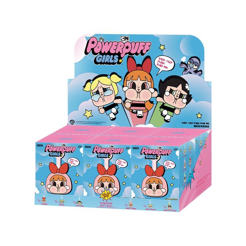 【AUTHENTIC】POPMART Pop mart CRYBABY × Powerpuff Girls Series Vinyl Face Plush Blind Box