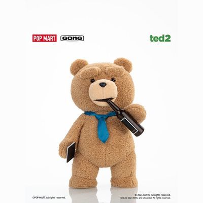 【AUTHENTIC】POPMART  Resonance ted2Teddy Bear1/2Movable Plush Doll30cm Replaceable Expression
