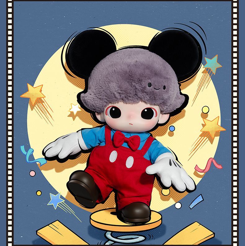 【AUTHENTIC】POPMART  DIMOO WORLD × Disney Series Mickey Vinyl Plush Backpack