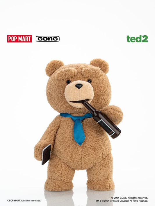 【AUTHENTIC】POPMART  Resonance ted2Teddy Bear1/2Movable Plush Doll30cm Replaceable Expression