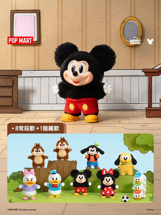 【AUTHENTIC】POPMART  Mickey Family Cute Together Keychain Series Figurine Blind Box Disney Plush